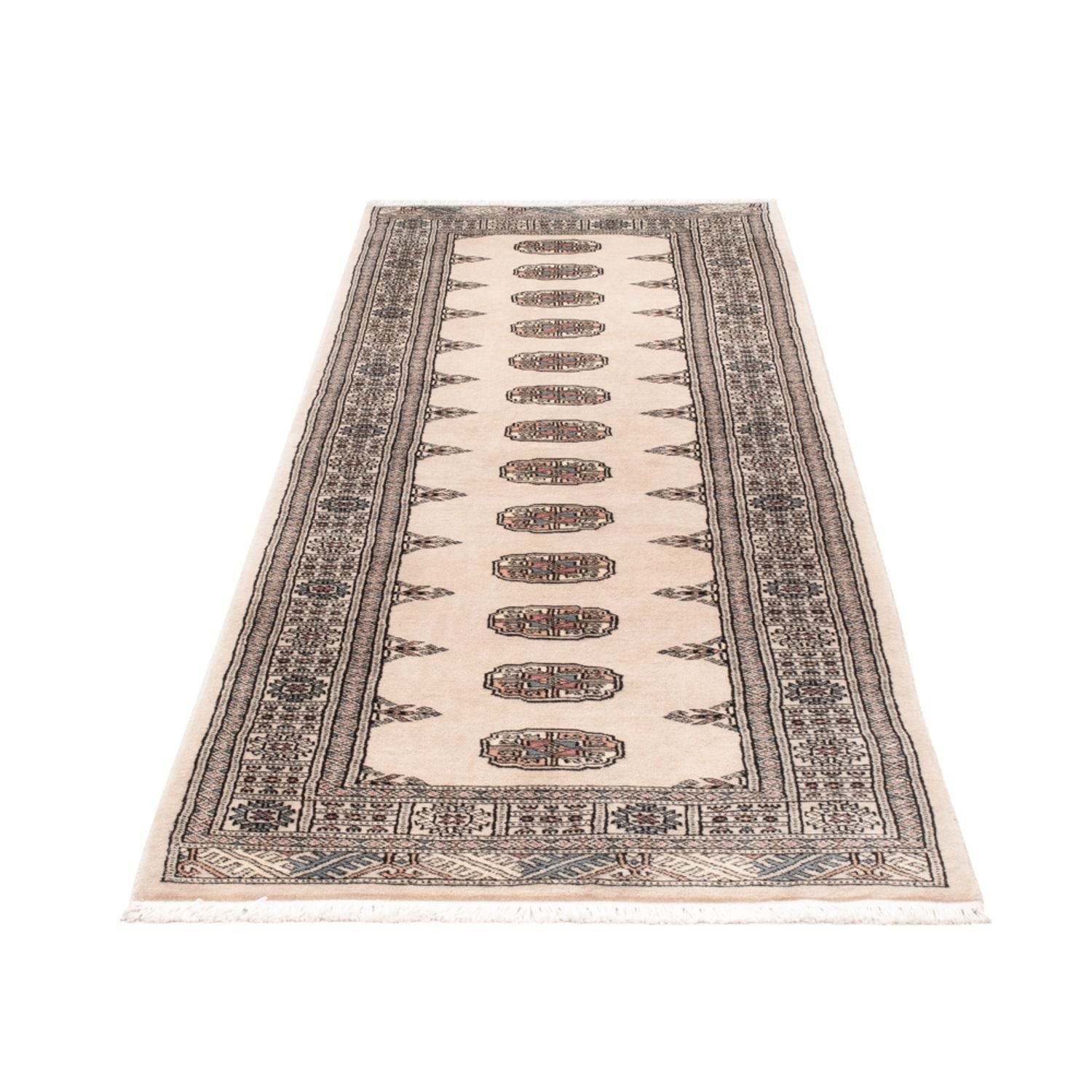 Løber Pakistan Tæppe - 246 x 78 cm - beige