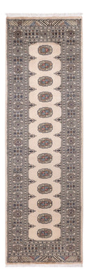 Løber Pakistan Tæppe - 244 x 77 cm - beige