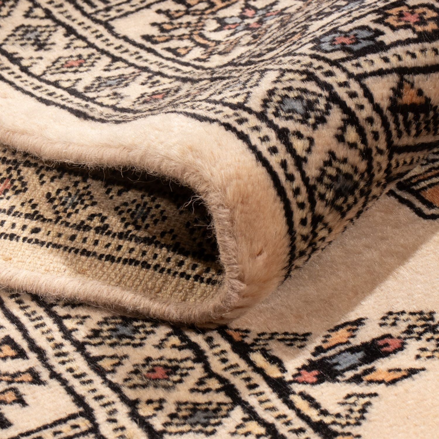 Løber Pakistan Tæppe - 244 x 77 cm - beige