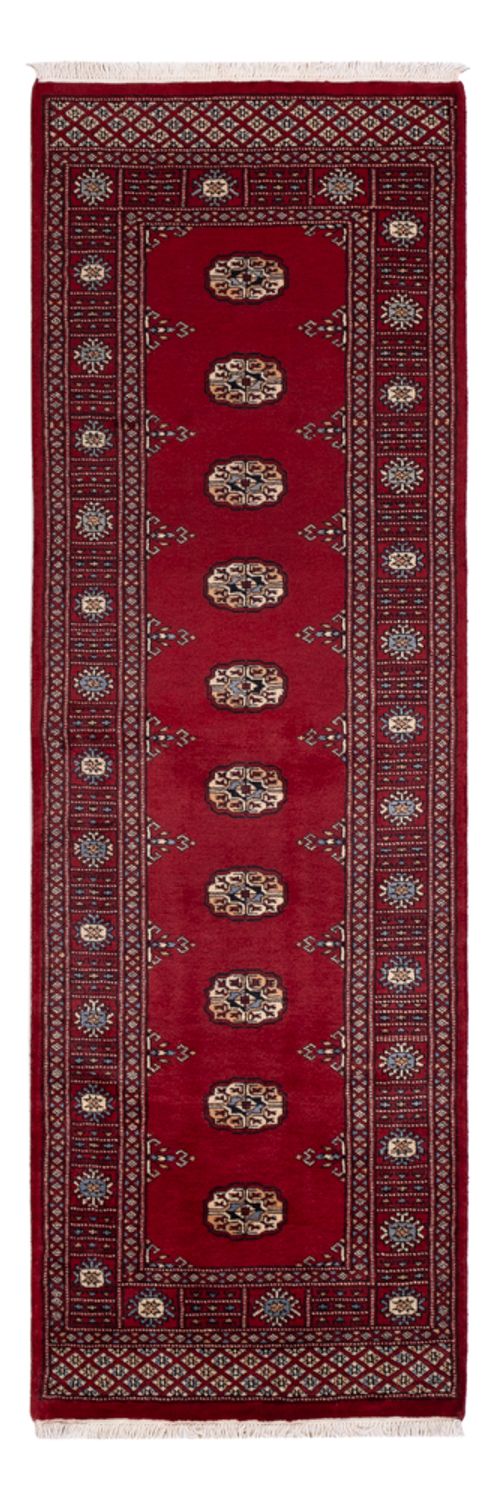 Løber Pakistan Tæppe - 241 x 77 cm - rød