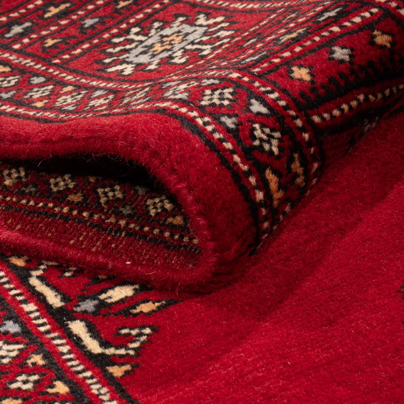 Løber Pakistan Tæppe - 241 x 77 cm - rød