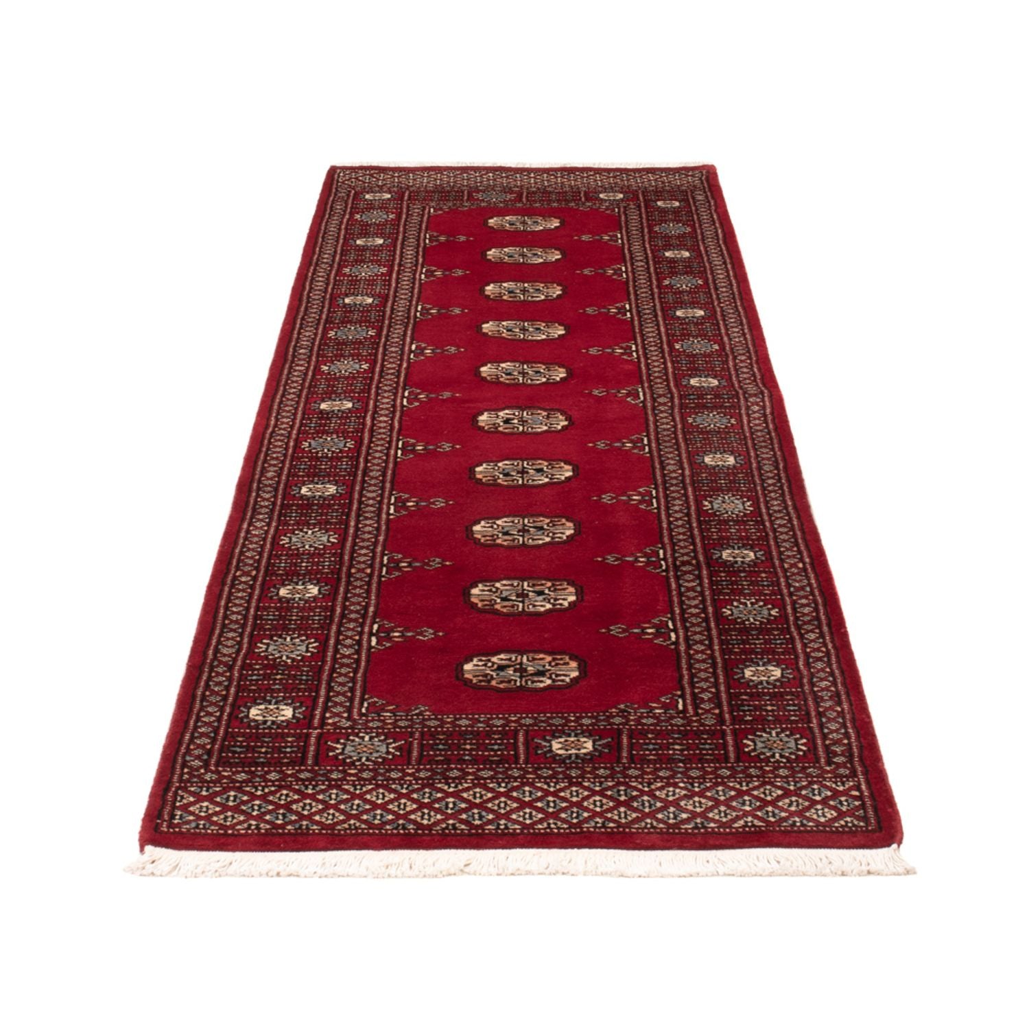 Løber Pakistan Tæppe - 241 x 77 cm - rød