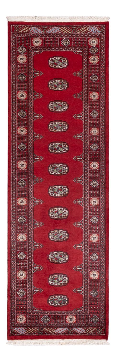 Løber Pakistan Tæppe - 236 x 77 cm - rød