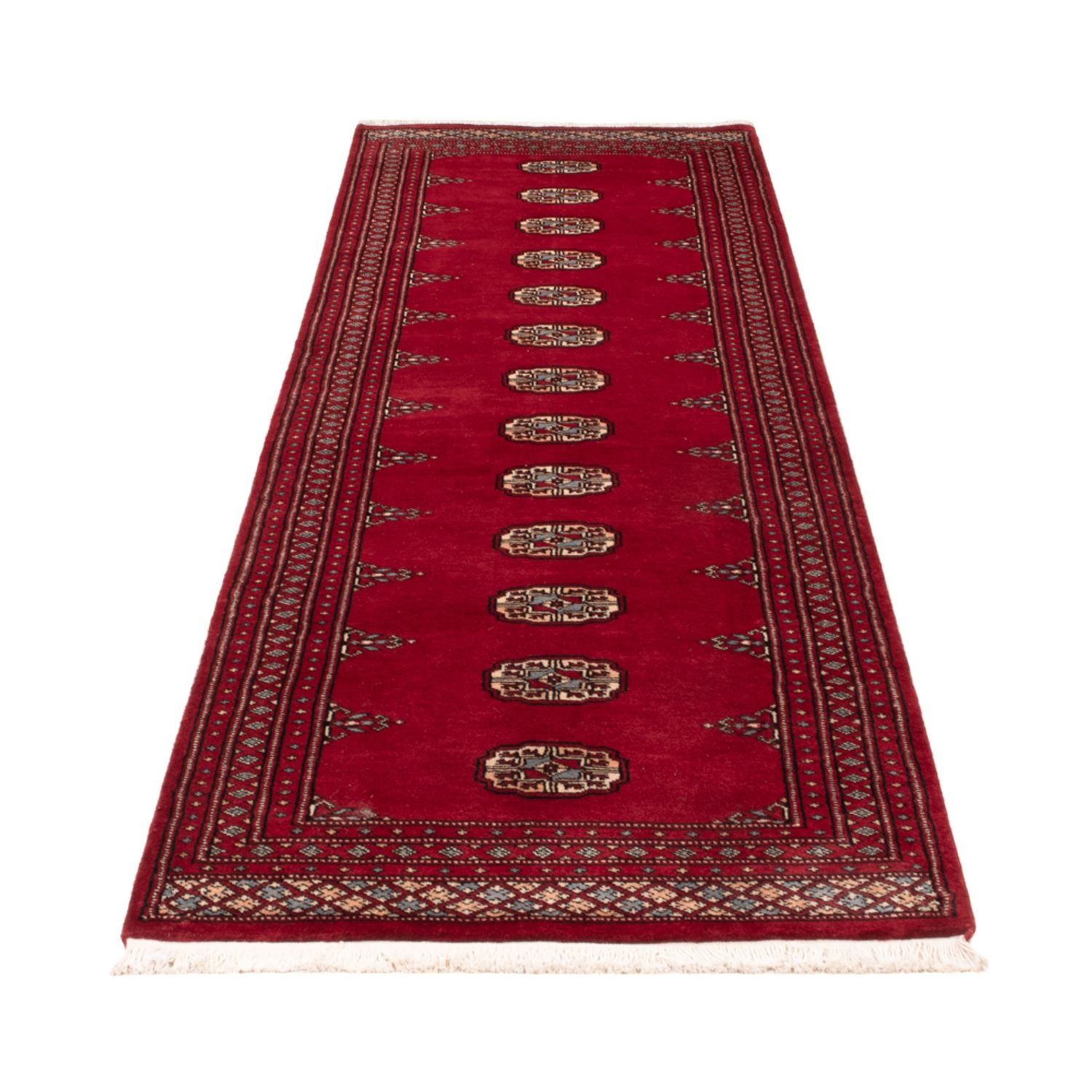 Løber Pakistan Tæppe - 262 x 77 cm - rød