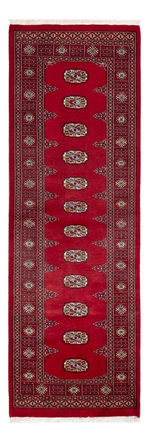 Løber Pakistan Tæppe - 239 x 79 cm - rød