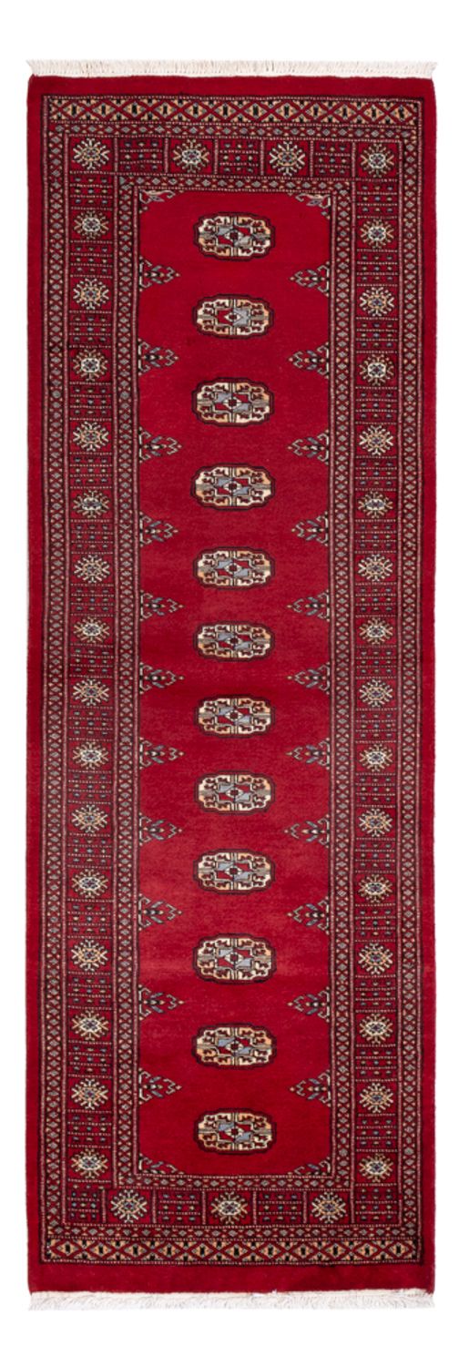 Løber Pakistan Tæppe - 239 x 79 cm - rød