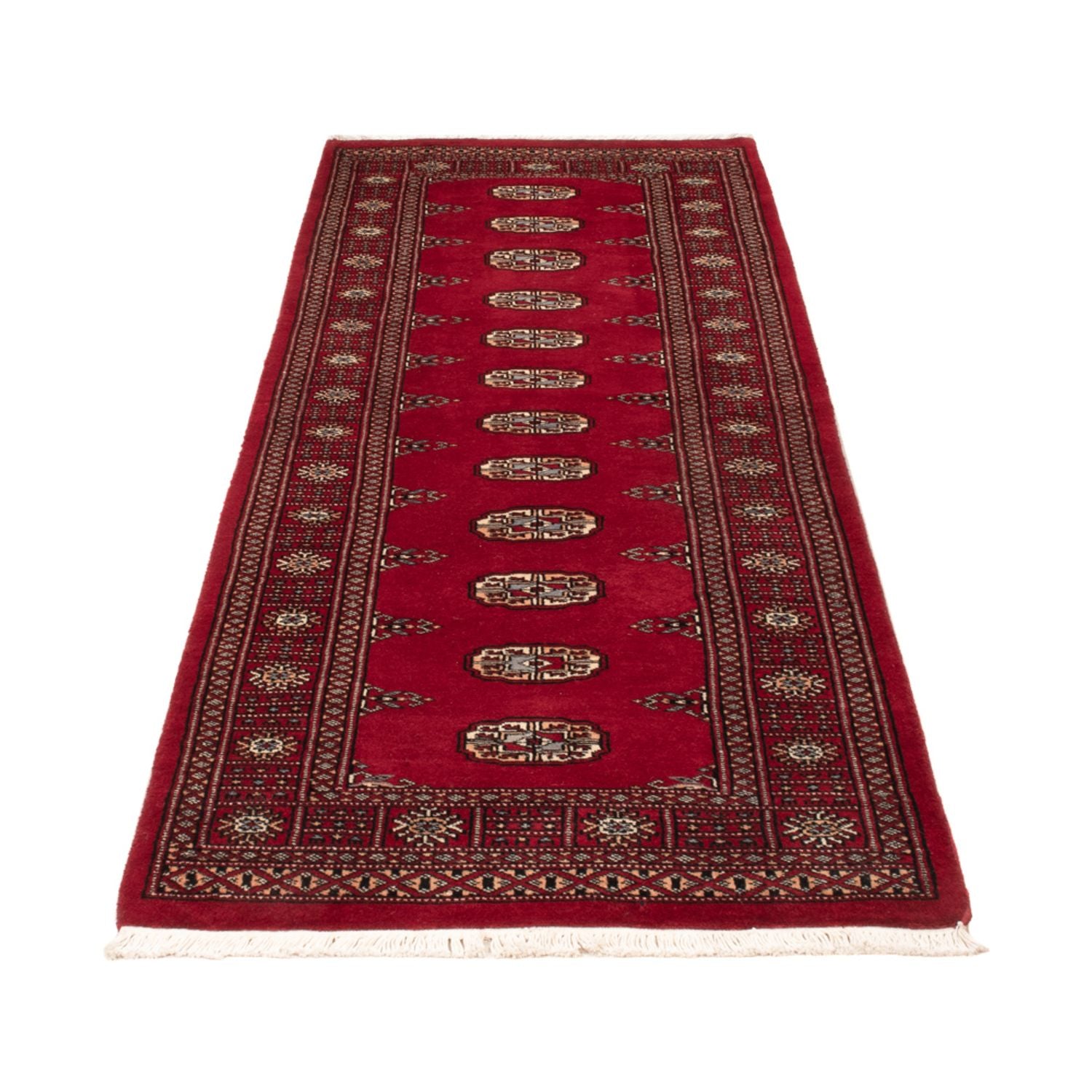 Løber Pakistan Tæppe - 239 x 79 cm - rød