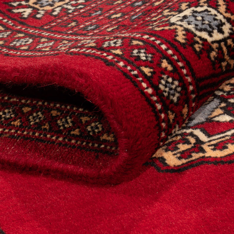 Løber Pakistan Tæppe - 247 x 79 cm - rød