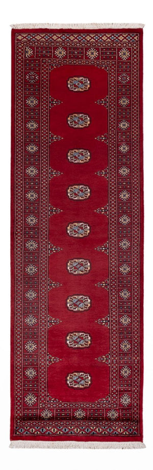 Løber Pakistan Tæppe - 247 x 77 cm - rød