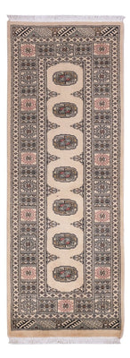 Løber Pakistan Tæppe - 206 x 77 cm - beige