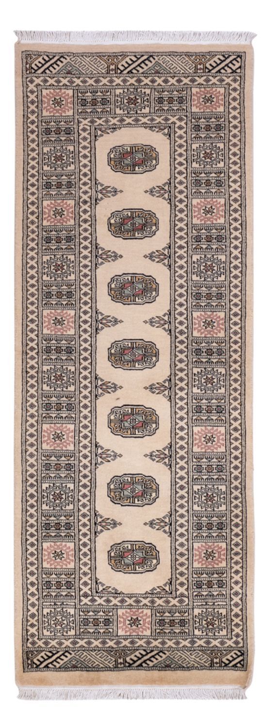 Løber Pakistan Tæppe - 206 x 77 cm - beige