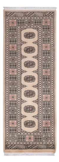 Løber Pakistan Tæppe - 206 x 77 cm - beige