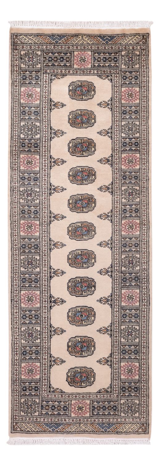 Løber Pakistan Tæppe - 217 x 76 cm - beige