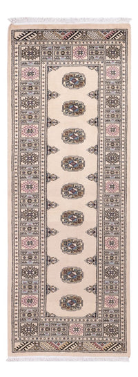 Løber Pakistan Tæppe - 206 x 75 cm - beige