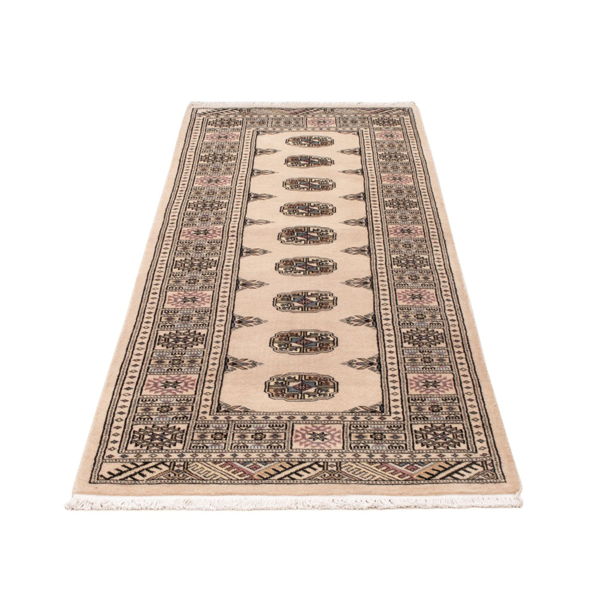 Løber Pakistan Tæppe - 206 x 75 cm - beige