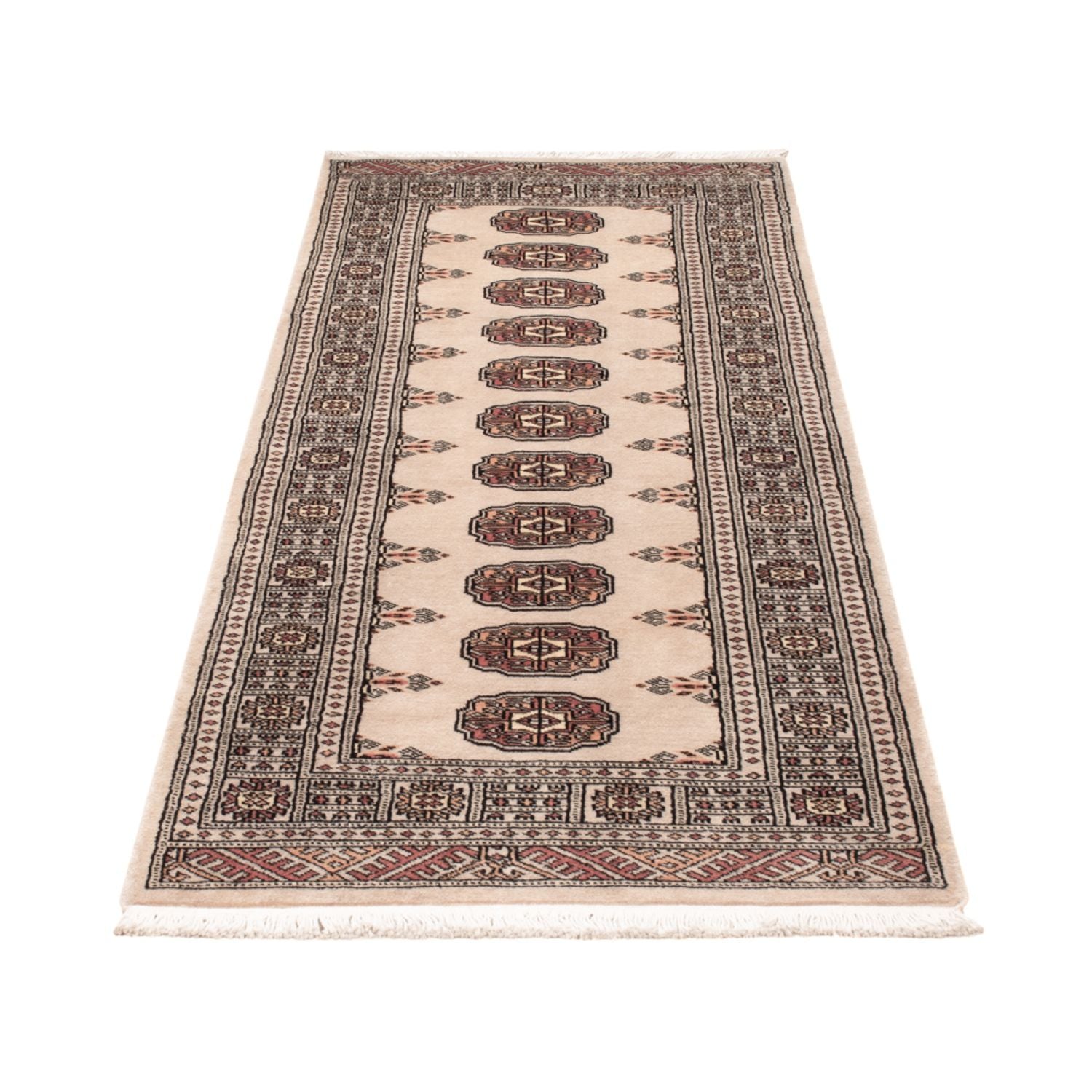Løber Pakistan Tæppe - 204 x 75 cm - beige