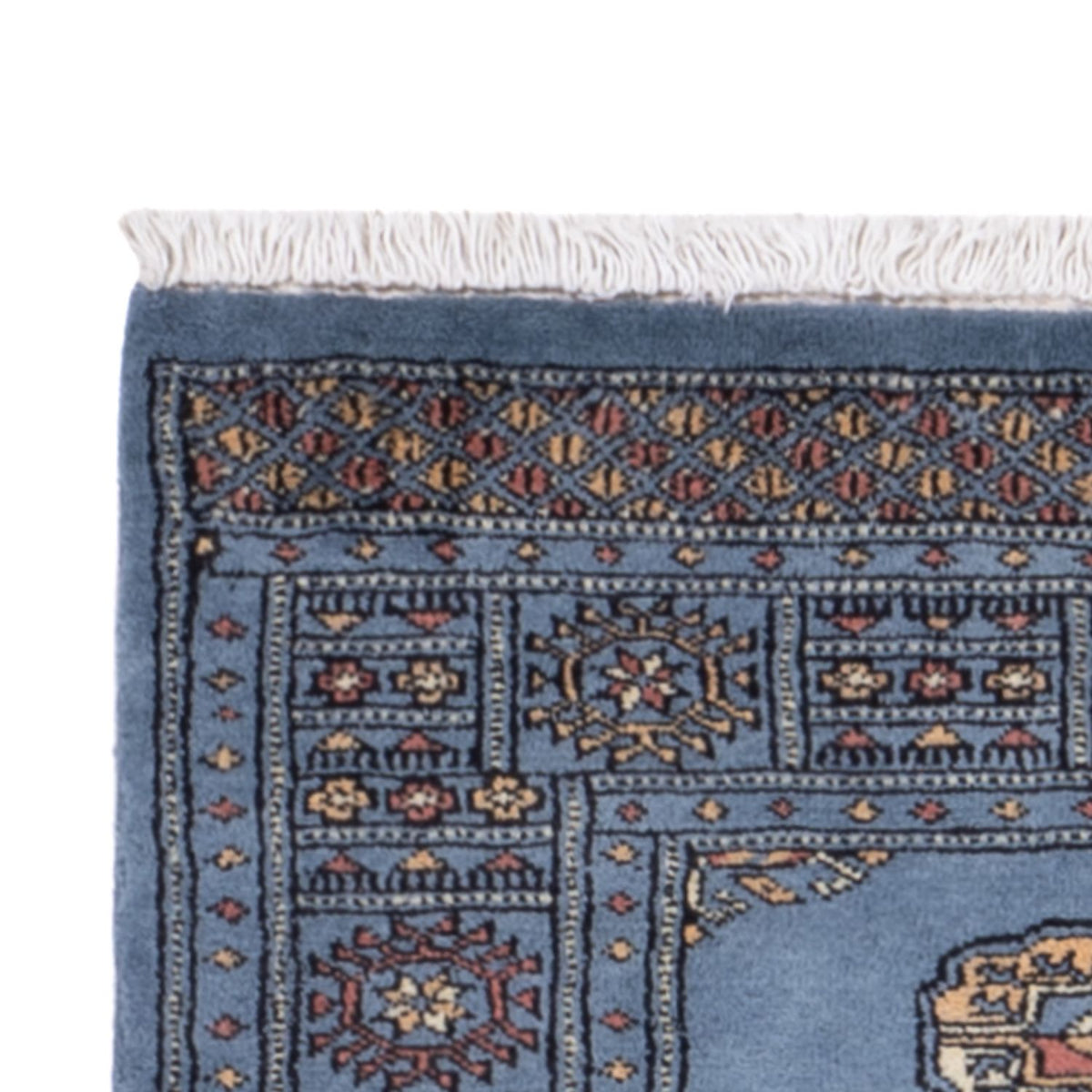 Løber Pakistan Tæppe - 201 x 77 cm - blå