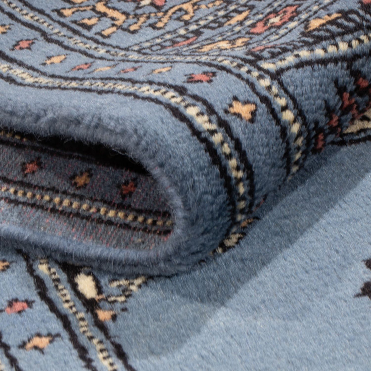 Løber Pakistan Tæppe - 201 x 77 cm - blå