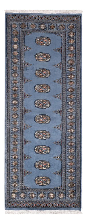 Løber Pakistan Tæppe - 196 x 77 cm - blå