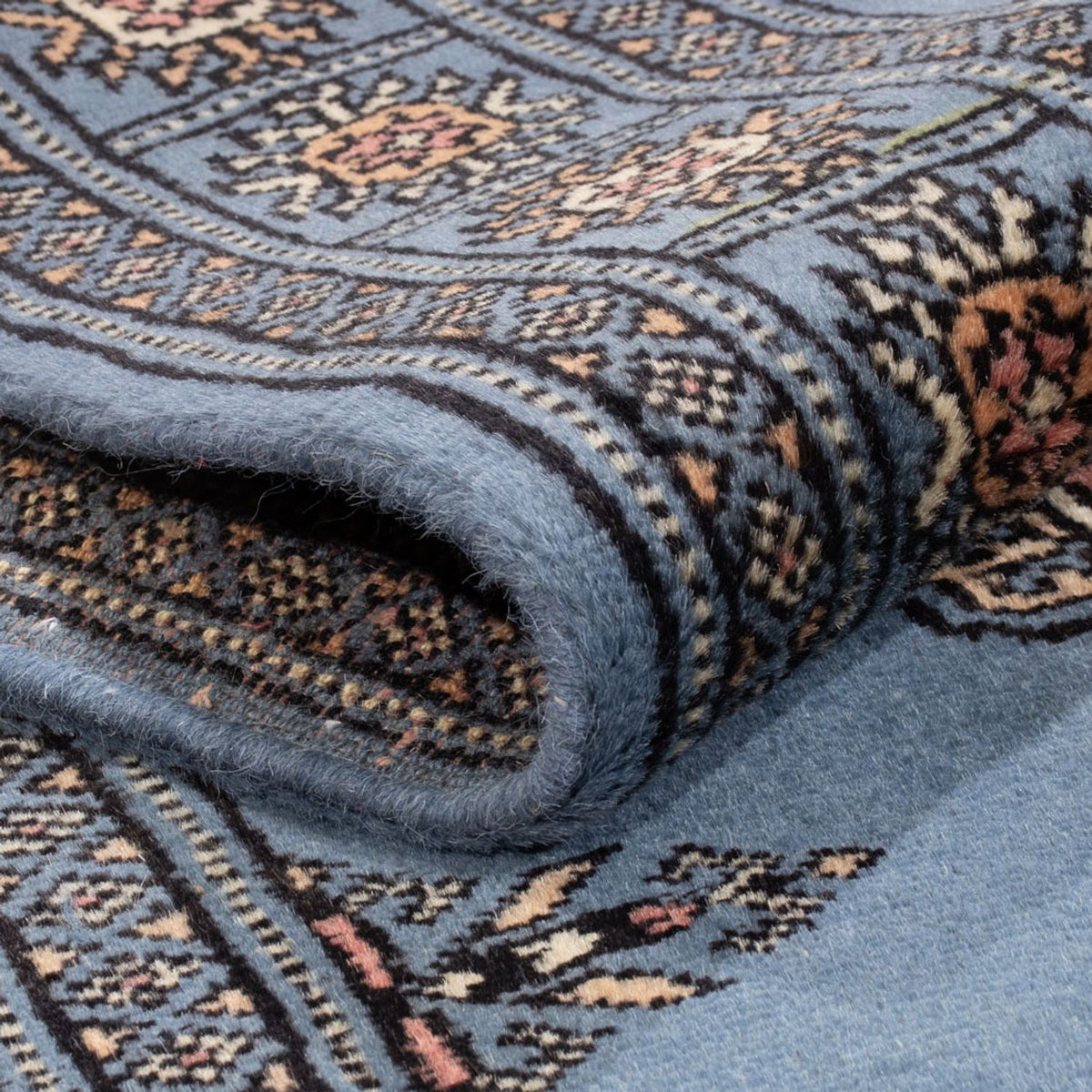 Løber Pakistan Tæppe - 196 x 77 cm - blå