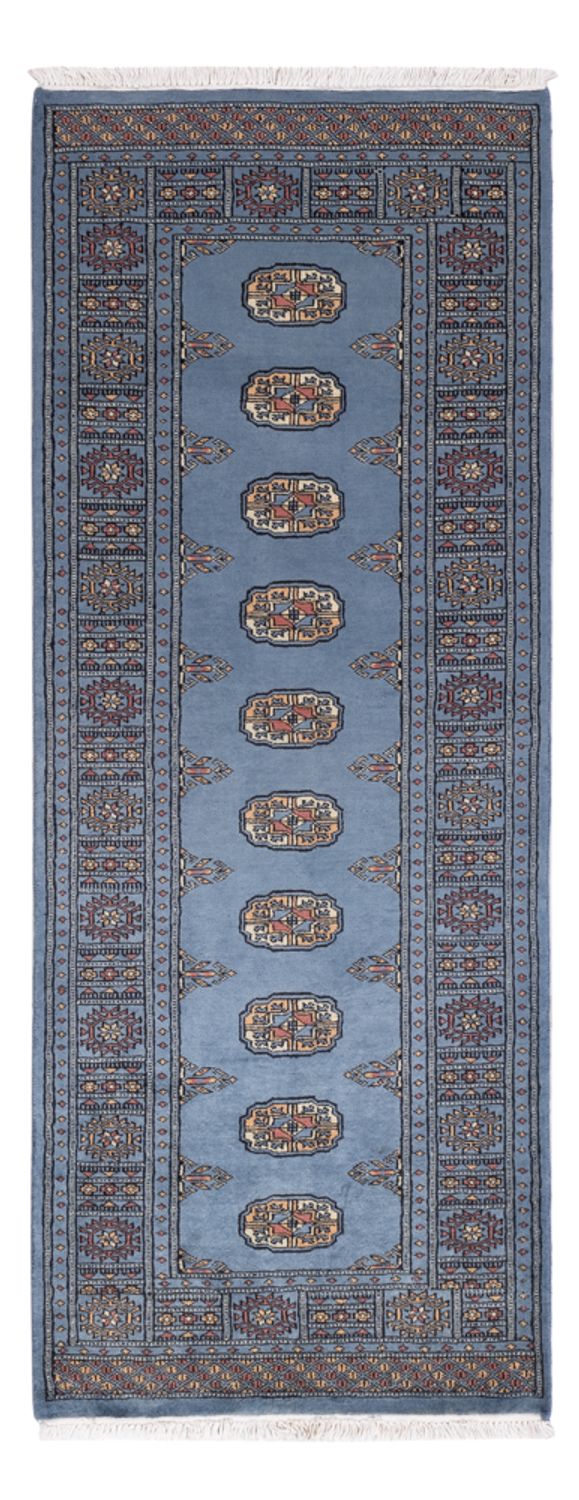 Løber Pakistan Tæppe - 197 x 77 cm - blå