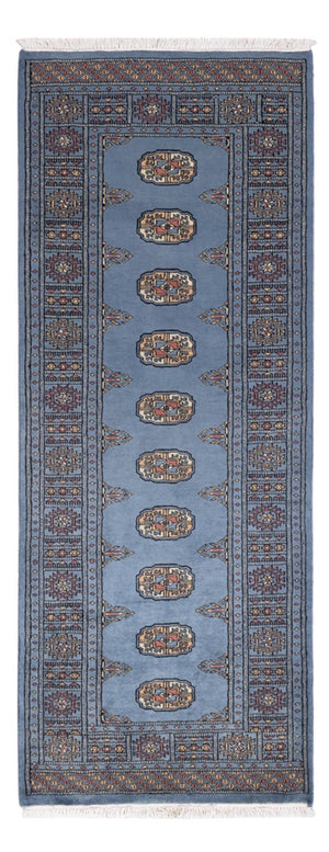 Løber Pakistan Tæppe - 197 x 77 cm - blå