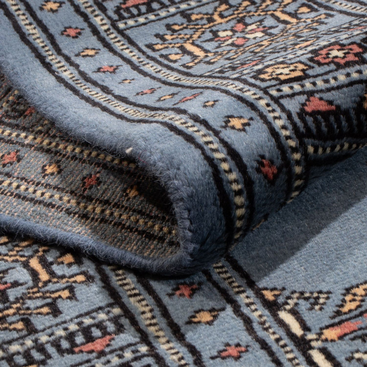 Løber Pakistan Tæppe - 197 x 77 cm - blå