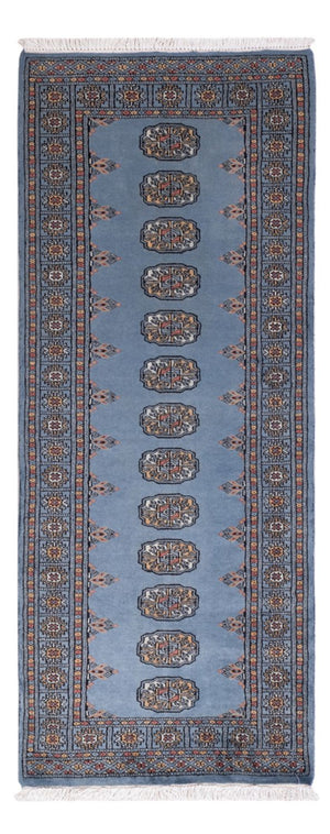 Løber Pakistan Tæppe - 189 x 75 cm - blå