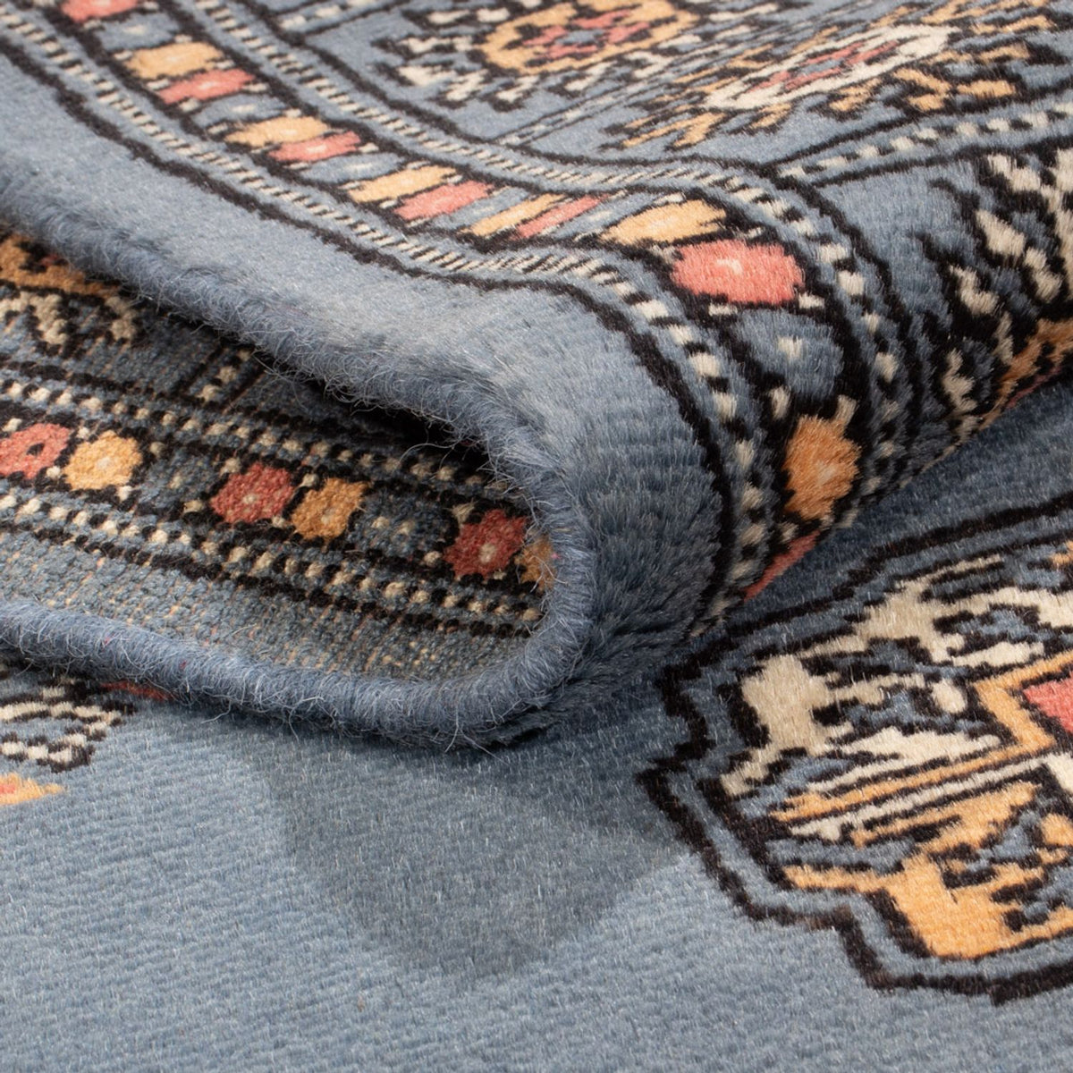 Løber Pakistan Tæppe - 209 x 76 cm - blå