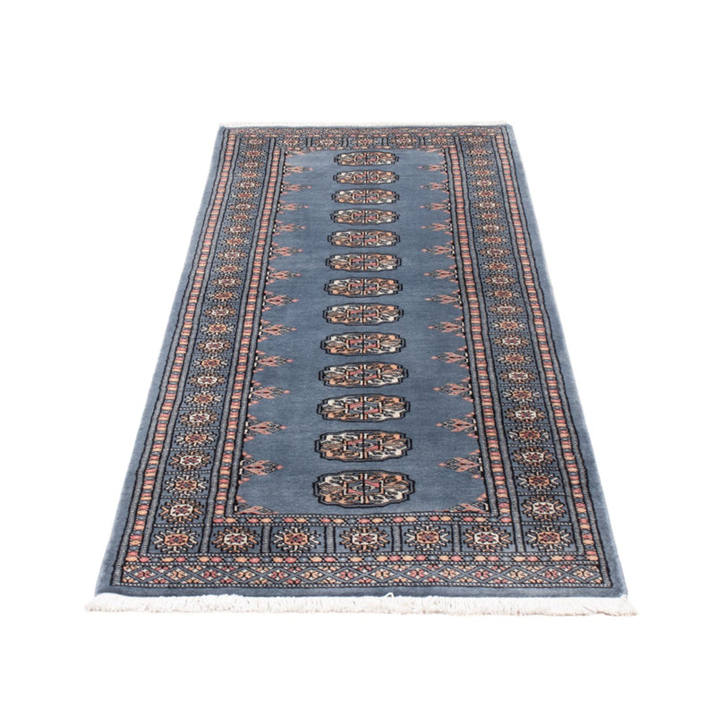 Løber Pakistan Tæppe - 209 x 76 cm - blå