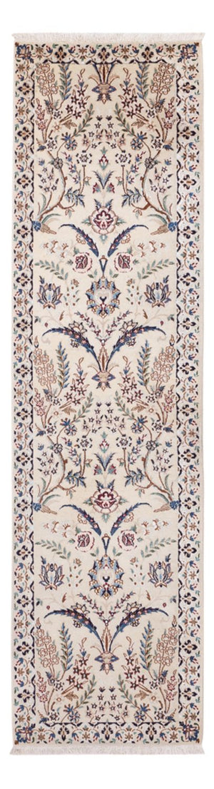 Løber Persisk tæppe - Nain - 226 x 59 cm - creme