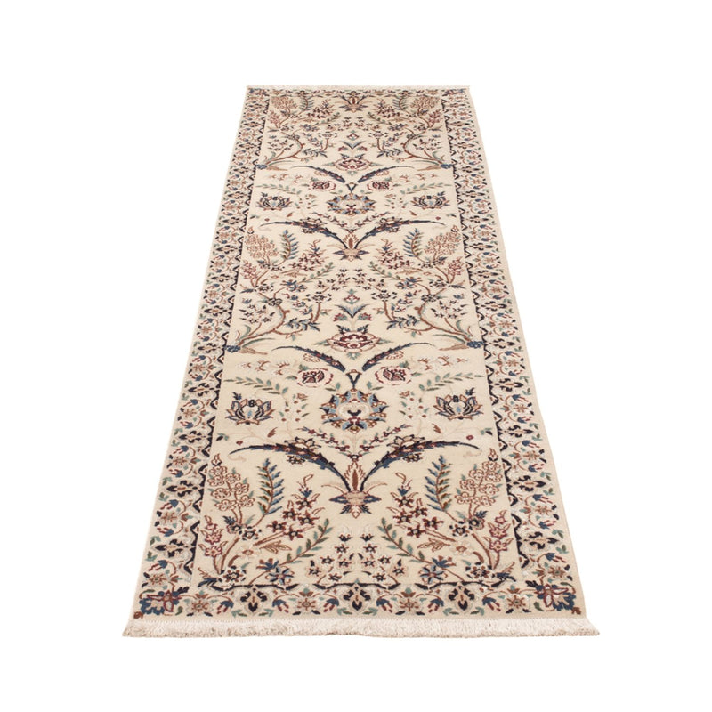 Løber Persisk tæppe - Nain - 226 x 59 cm - creme