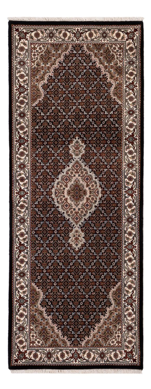 Løber Orientalsk tæppe - Tabriz - 204 x 80 cm - mørk beige