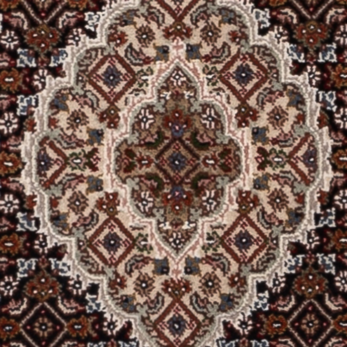 Løber Orientalsk tæppe - Tabriz - 204 x 80 cm - mørk beige