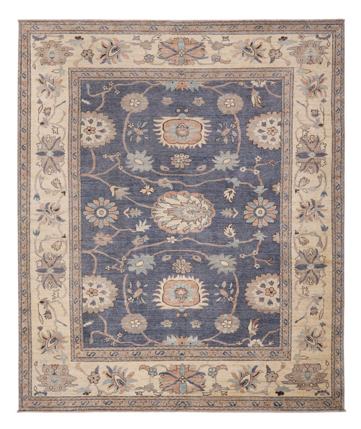Ziegler Carpet - Usak - 298 x 249 cm - havblå