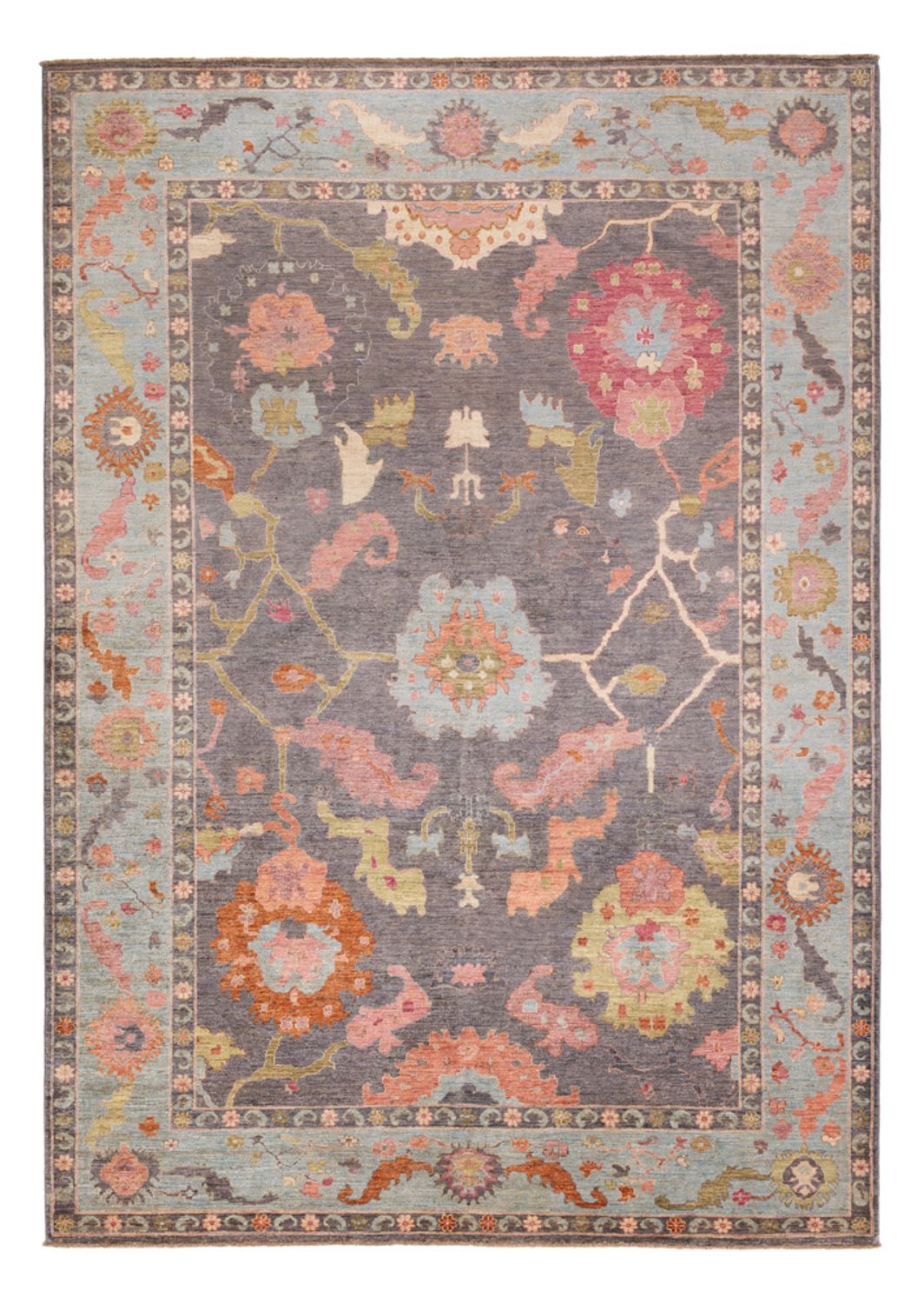 Ziegler Carpet - Usak - 352 x 242 cm - mørkeblå