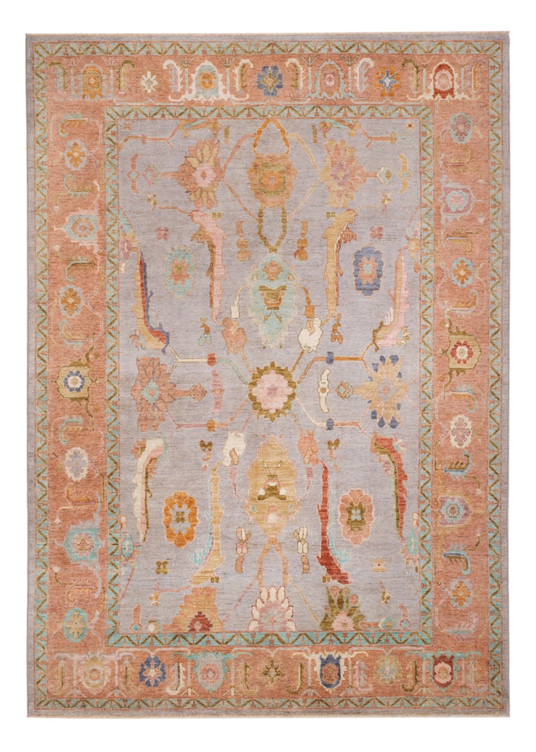 Ziegler Carpet - Usak - 346 x 243 cm - lyseblå