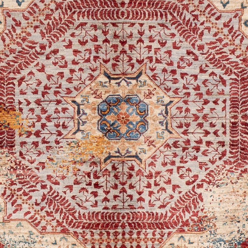 Designer tæppe - 198 x 155 cm - flerfarvet