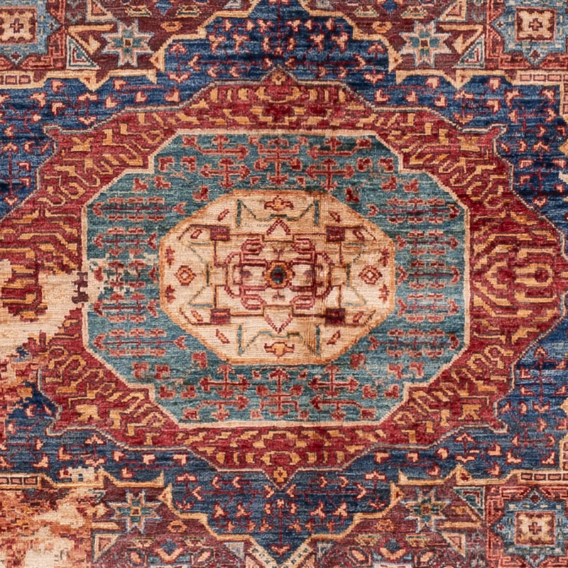 Designer tæppe - 195 x 156 cm - flerfarvet
