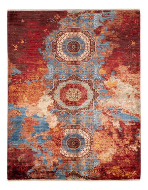 Designer tæppe - 198 x 153 cm - flerfarvet