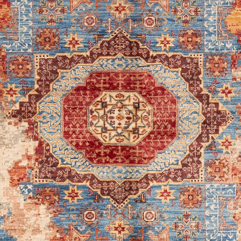 Designer tæppe - 198 x 153 cm - flerfarvet