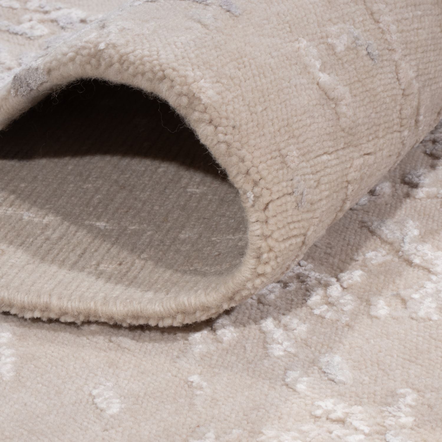 Designer tæppe - 208 x 151 cm - beige