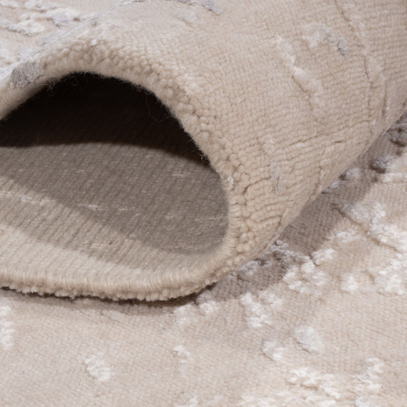 Designer tæppe - 208 x 151 cm - beige