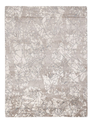 Designer tæppe - 203 x 152 cm - sølv