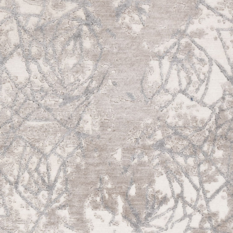 Designer tæppe - 203 x 152 cm - sølv