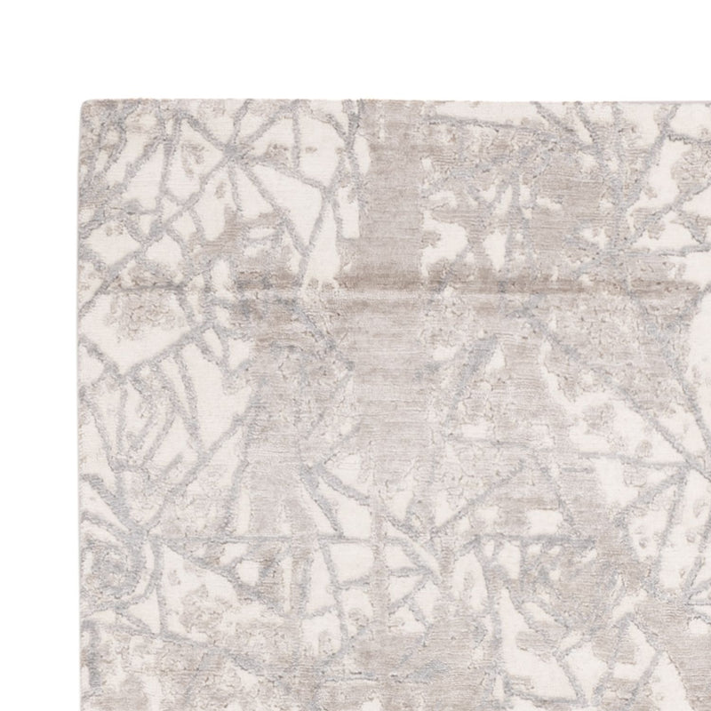 Designer tæppe - 203 x 152 cm - sølv