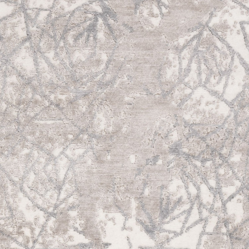 Designer tæppe - 206 x 154 cm - sølv