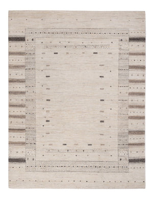 Gabbeh-tæppe - Loribaft Indus - 207 x 156 cm - sølv