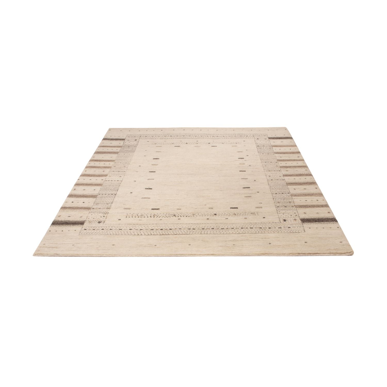 Gabbeh-tæppe - Loribaft Indus - 207 x 156 cm - sølv