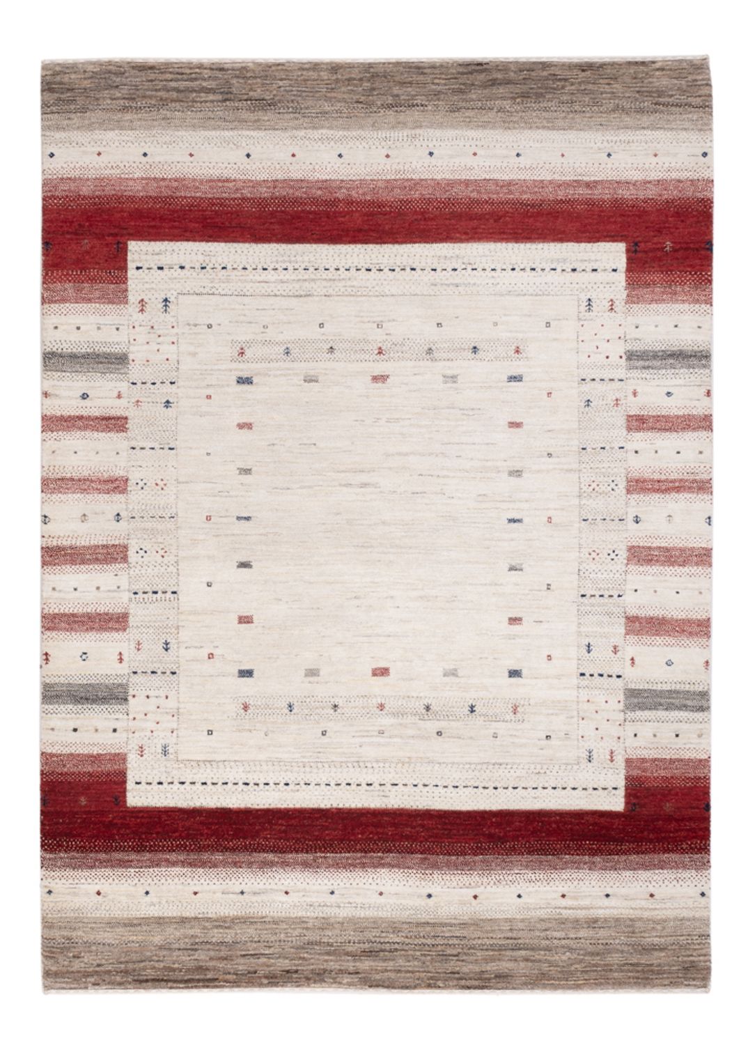 Gabbeh-tæppe - Loribaft Indus - 207 x 153 cm - flerfarvet